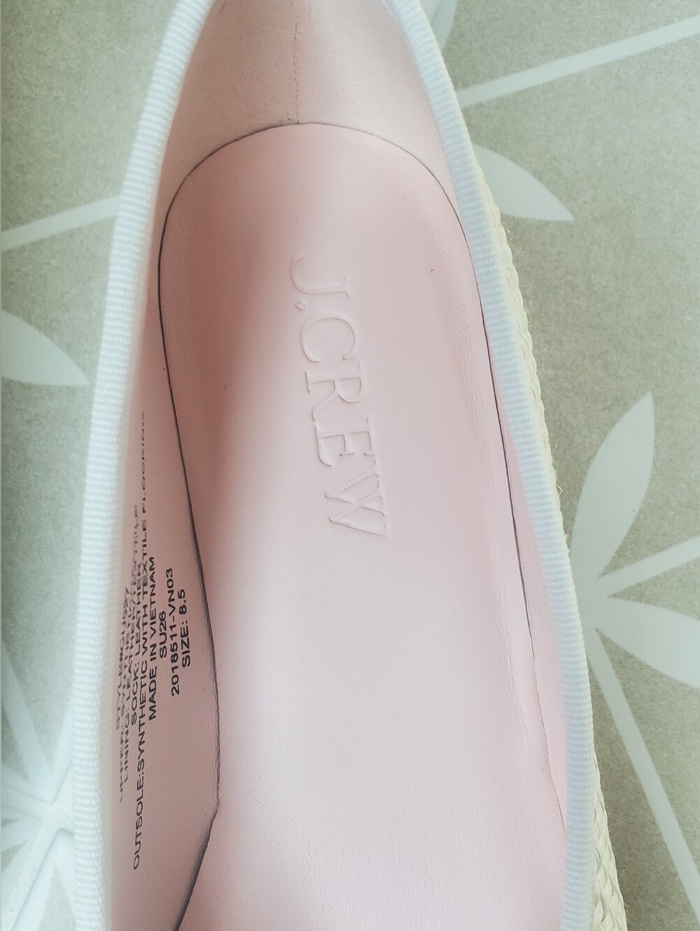J. Crew Sophie Woven Ballet Flats with Bow Size 8.5 NEW - Picture 5 of 7